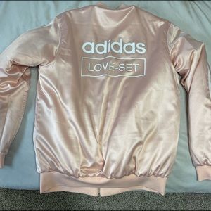 Adidas Floral/Pink Reversible Bomber Jacket